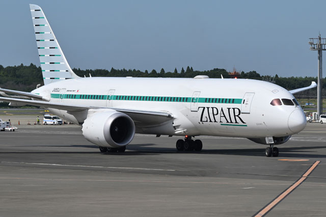ZIPAIR西田社長、787増機で新路線やチャーター 26年秋にも新造機受領