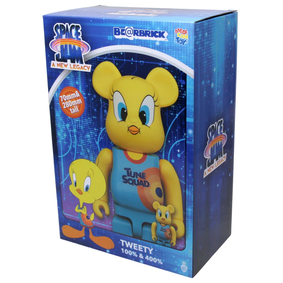Medicom Space Jam A New Legacy Tweety 100% 400% Bearbrick Figure