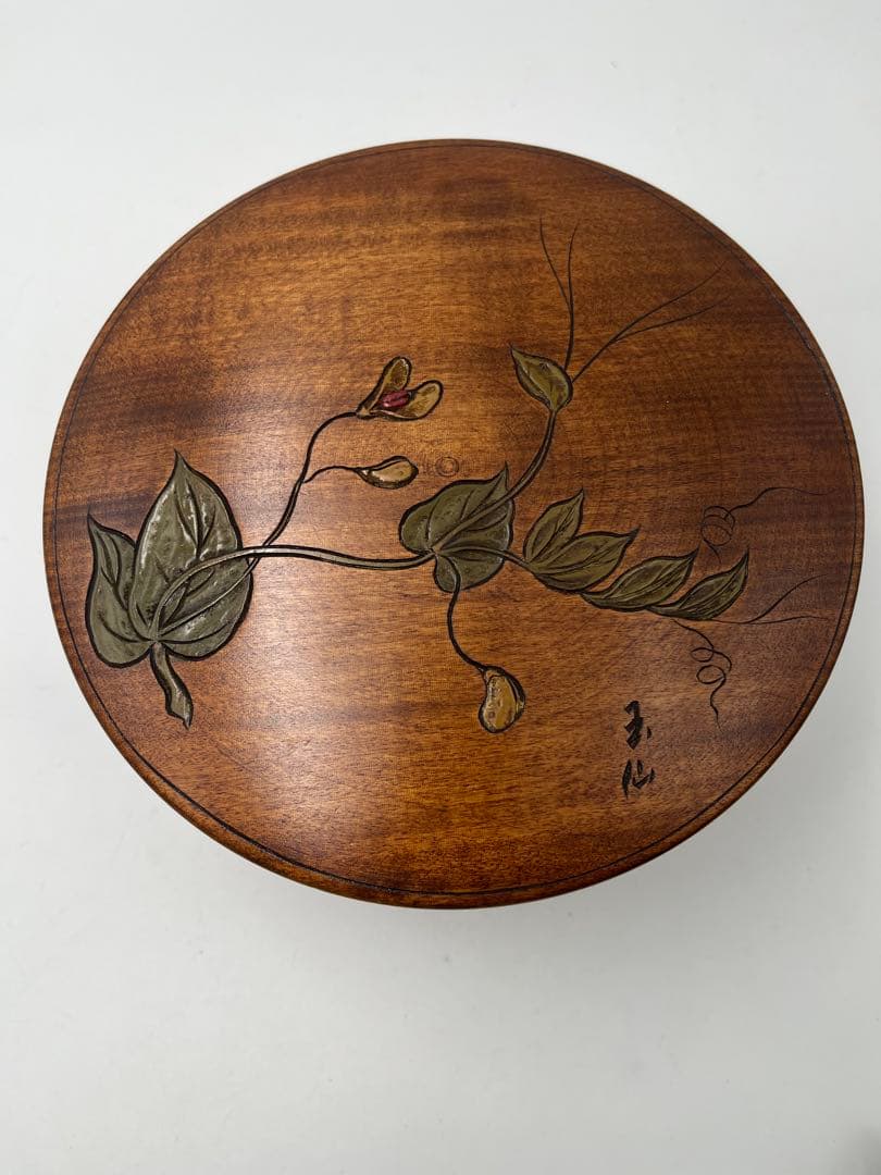 玉仙作 漆器 菓子器 野葡萄蒔絵 蓋付 茶道具 骨董品 高蒔絵紫葛（山ぶどう）香合 藤哲斎造 共箱 : 茶道具商 越中屋 - 通販